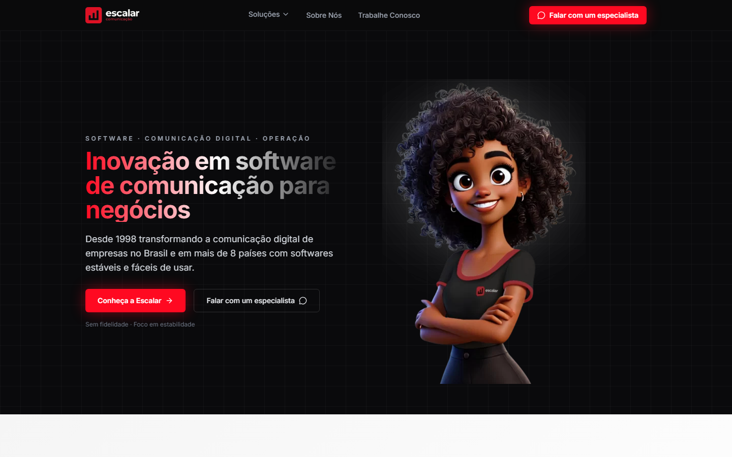 Escalar Comunicação - UI Design