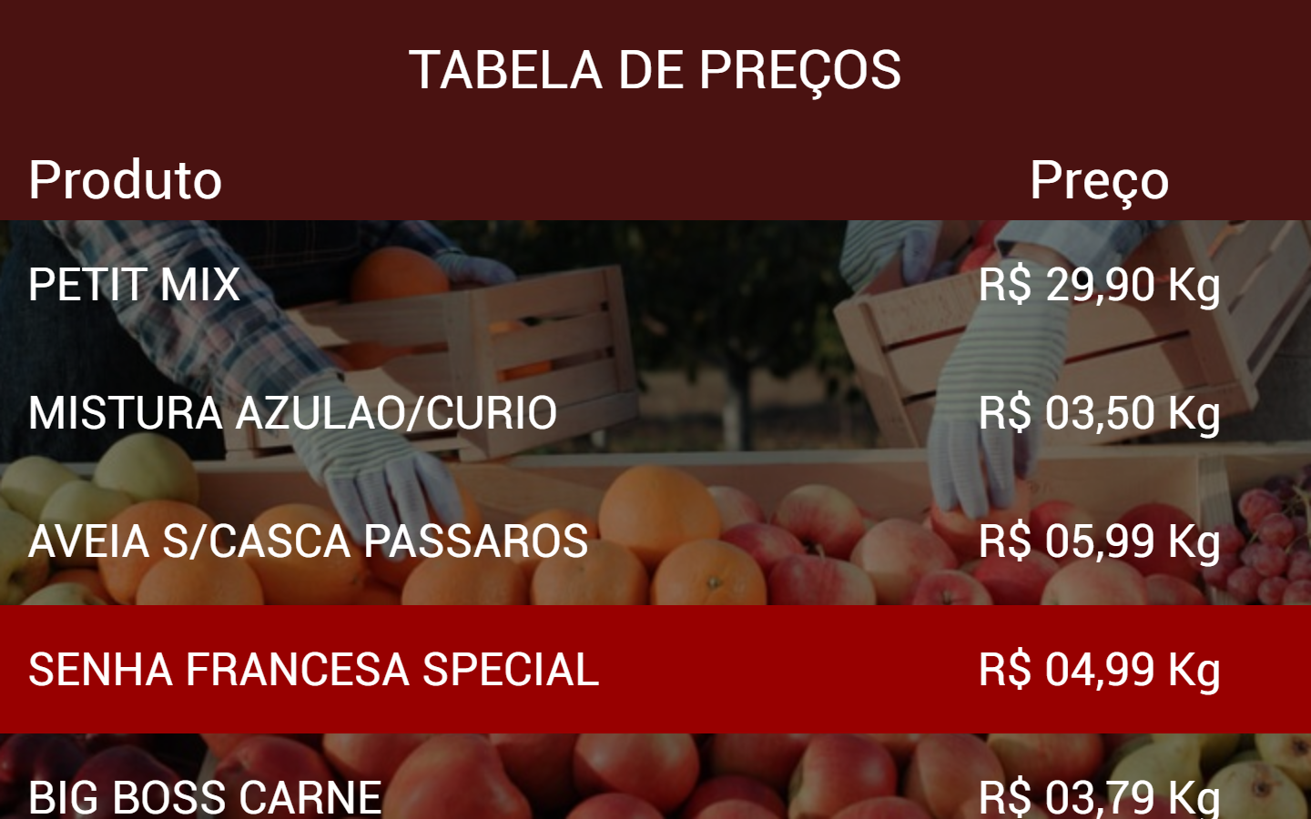UI Design - Tabela Dinâmica 2.0