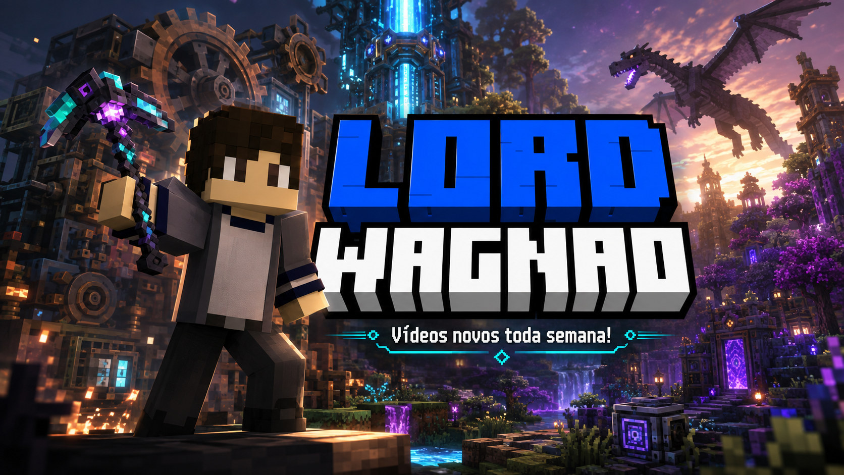 Capa para YouTube - Canal Gamer Lord Machado