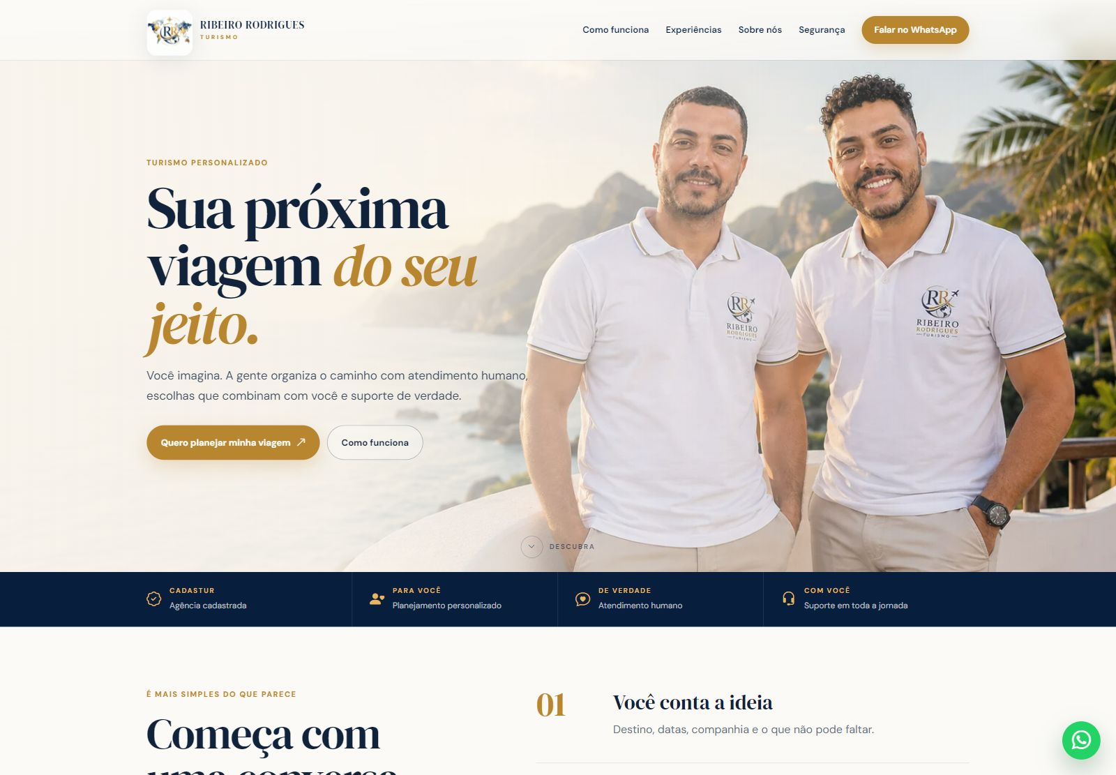 RR Turismo BH - Landing Page para Agência de Viagens - 1