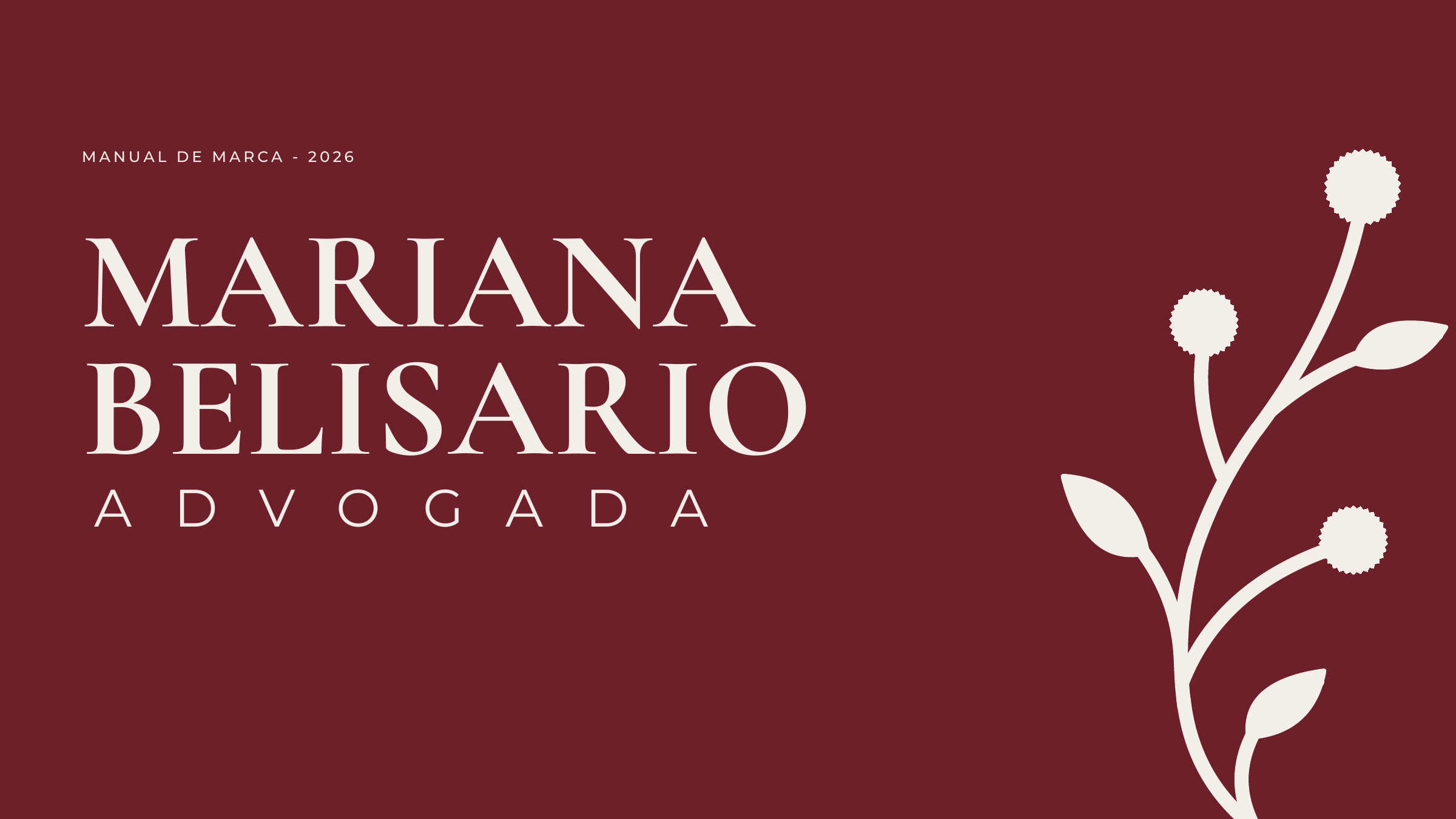 Mariana Belisario - Manual de Marca para Advocacia - 1