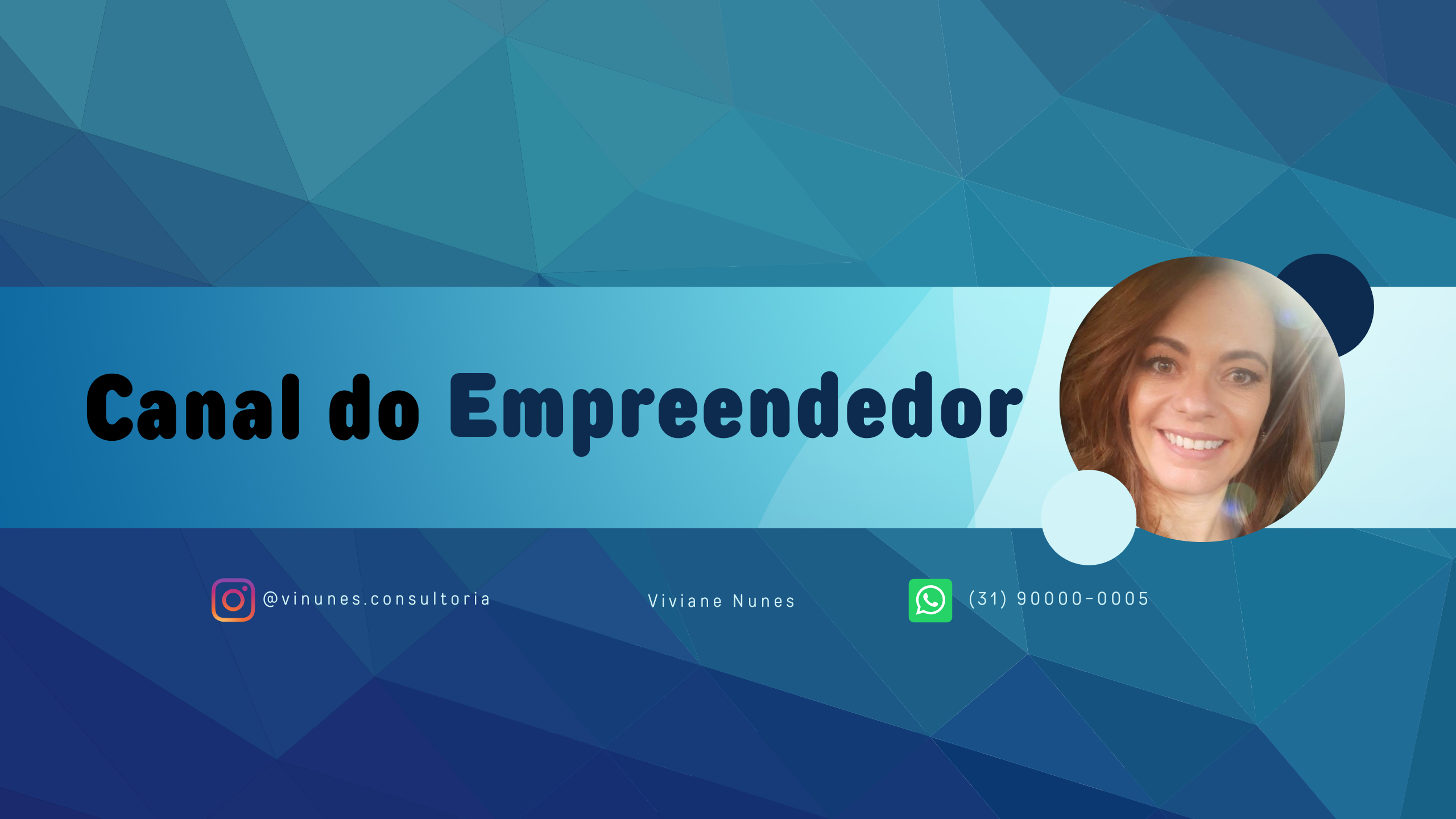 Prévia do projeto Viviane Nunes - Banner para canal do YouTube