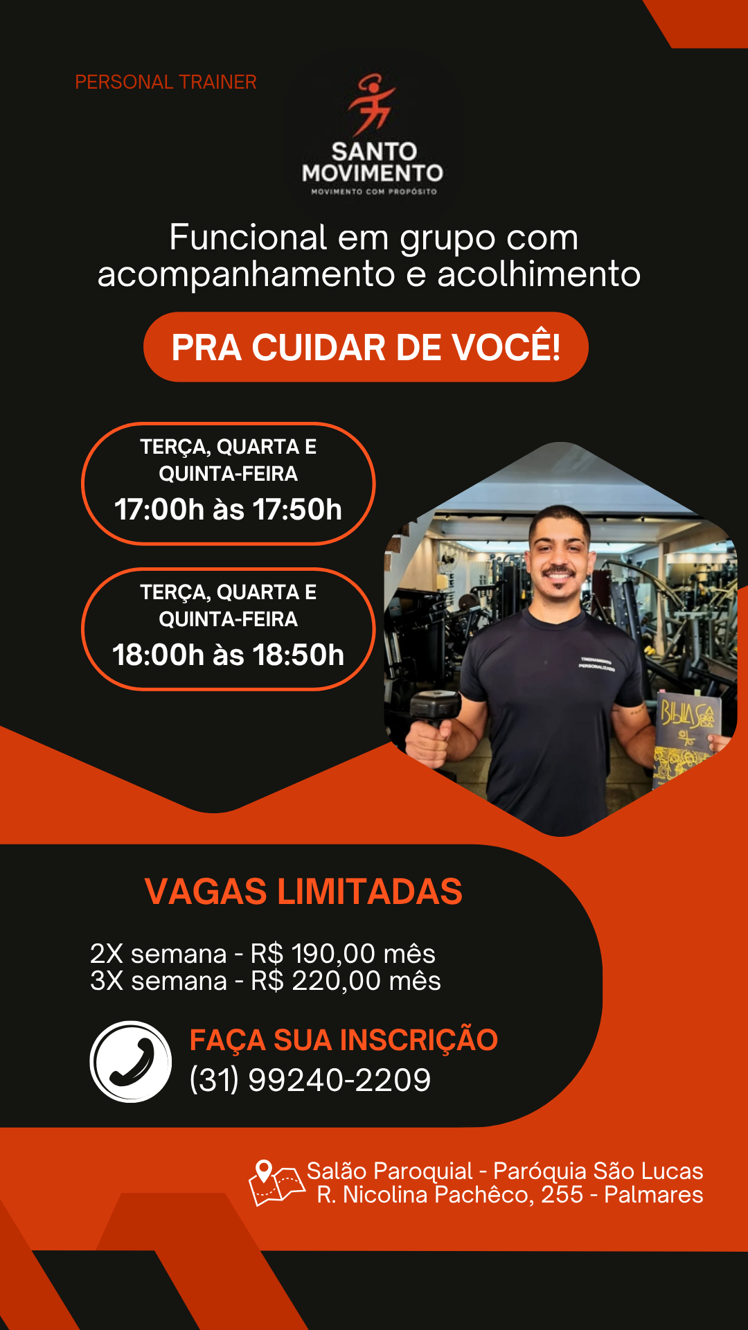 Prévia do projeto O Santo Movimento - Conteúdo para redes sociais