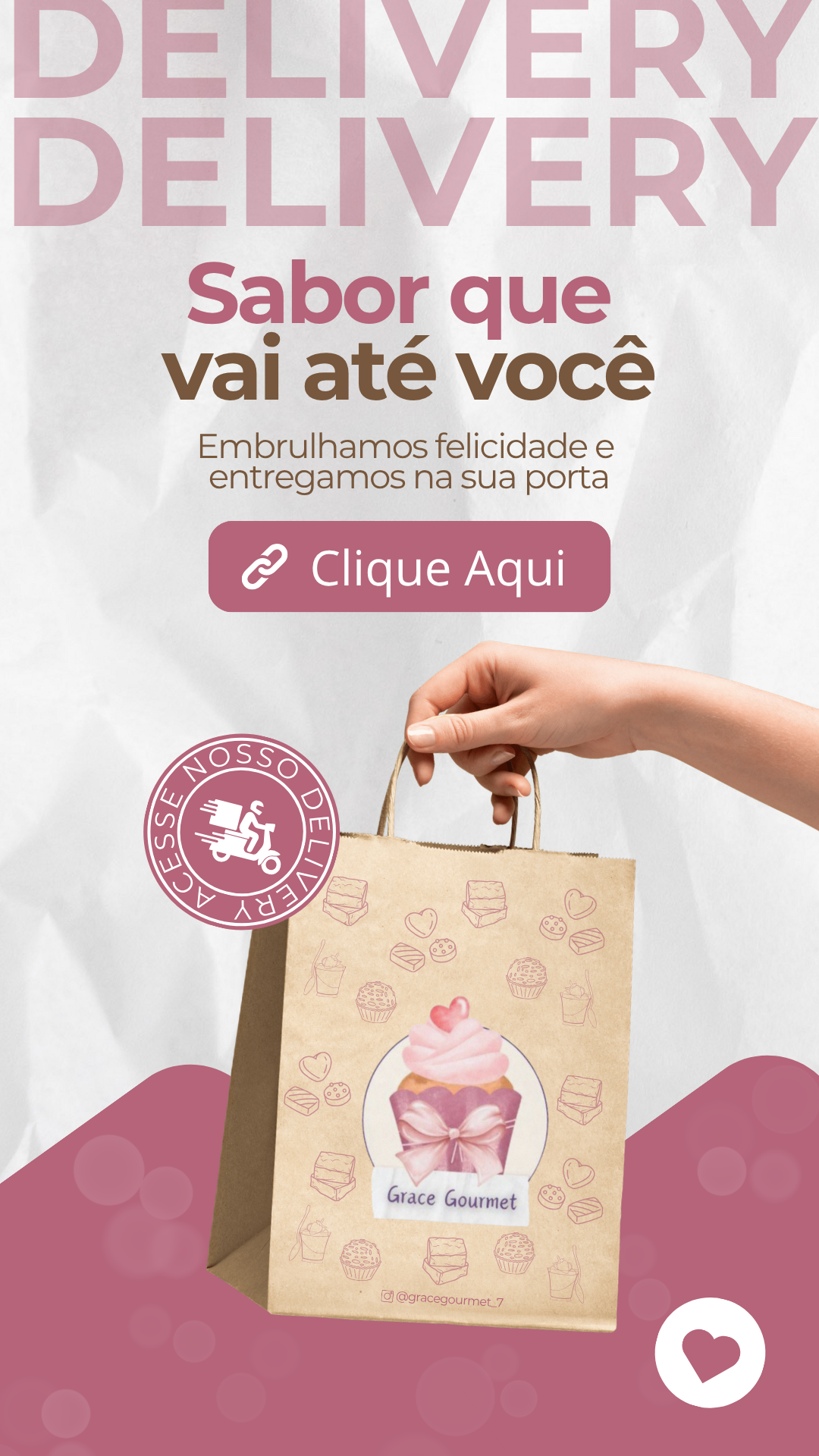 Prévia do projeto Grace Gourmet - Peças para pedidos de delivery