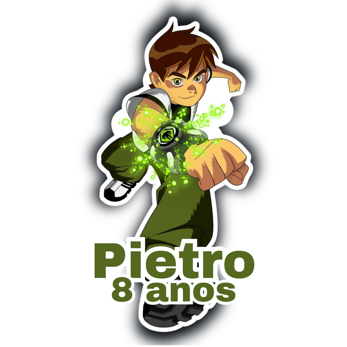 Prévia do projeto Pietro - Topo de bolo personalizado