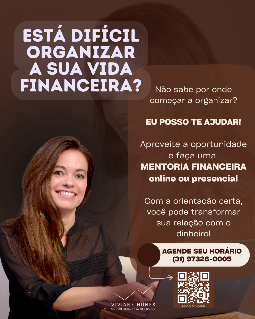 Prévia do projeto Viviane Nunes - Panfleto da mentoria financeira