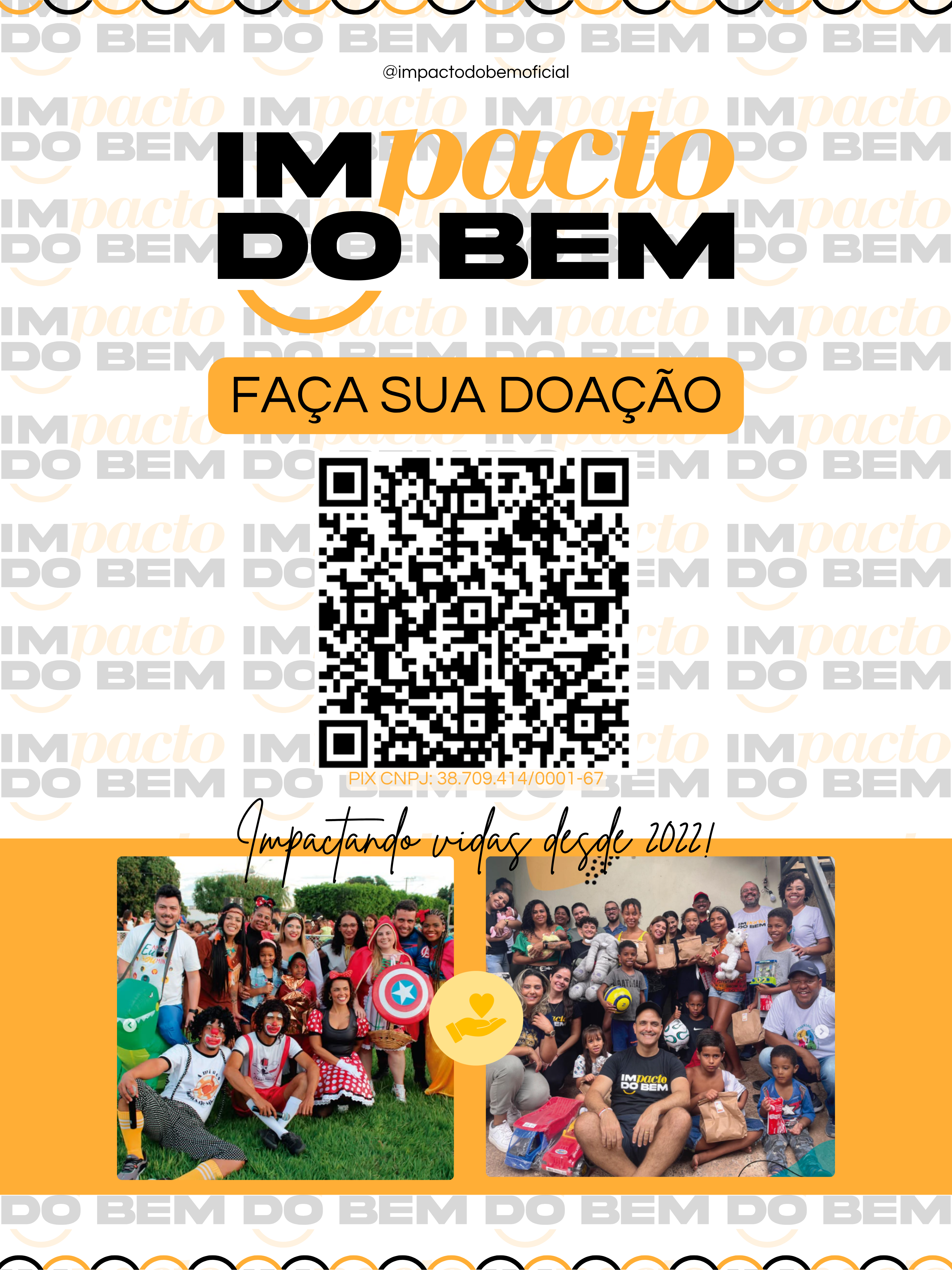 Prévia do projeto ONG Impacto do Bem - Peças de comunicação institucional