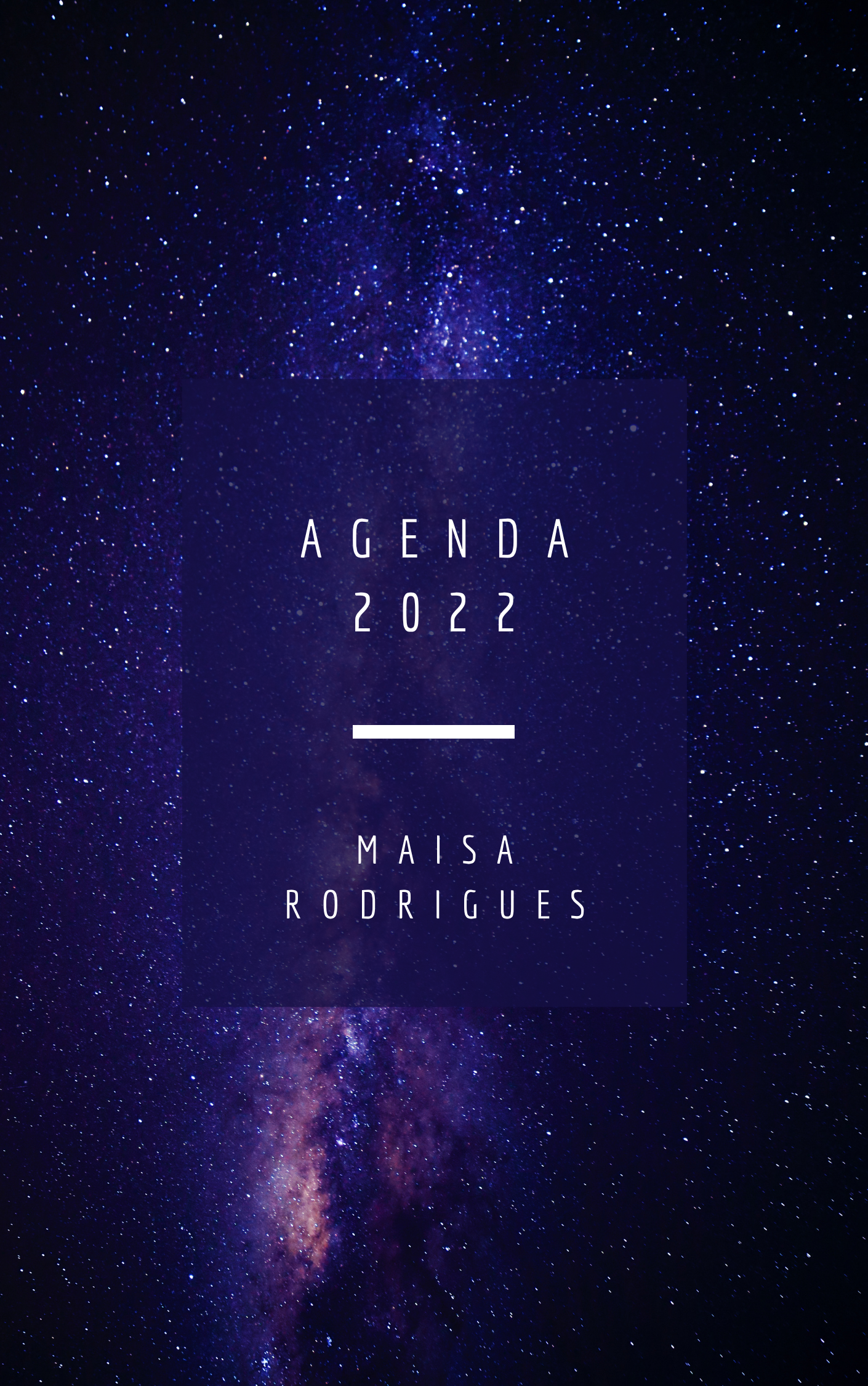Prévia do projeto Agenda 2022 - Capa e contracapa