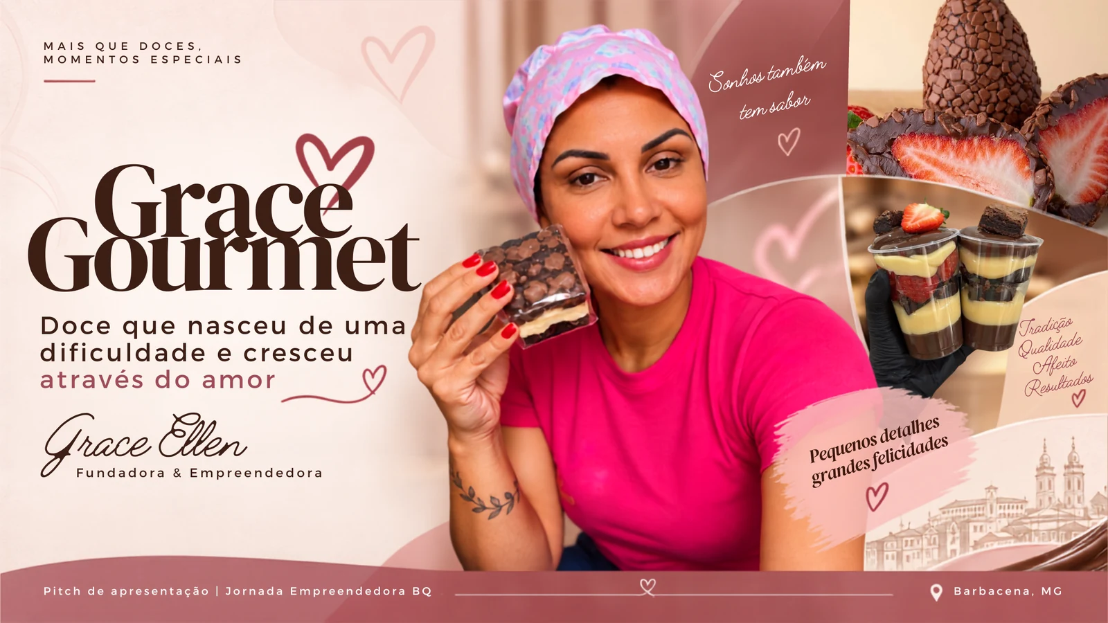 Prévia do projeto Grace Gourmet - Pitch de Apresentação da Marca