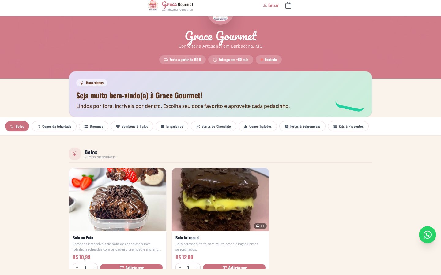 Grace Gourmet - Sistema de Delivery Personalizado - 1