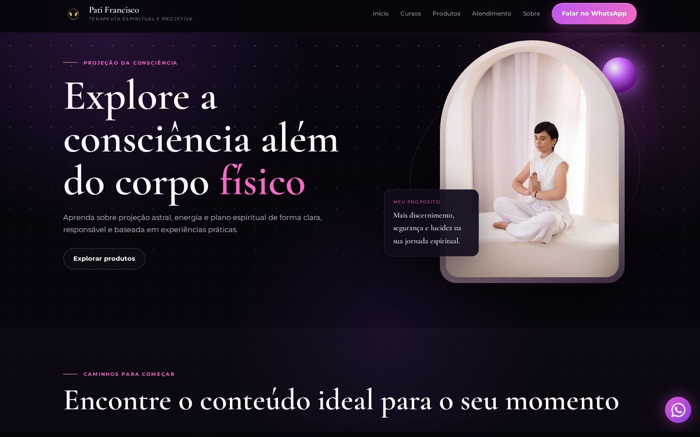 Pati Francisco - Site de Espiritualidade e Cursos - 1