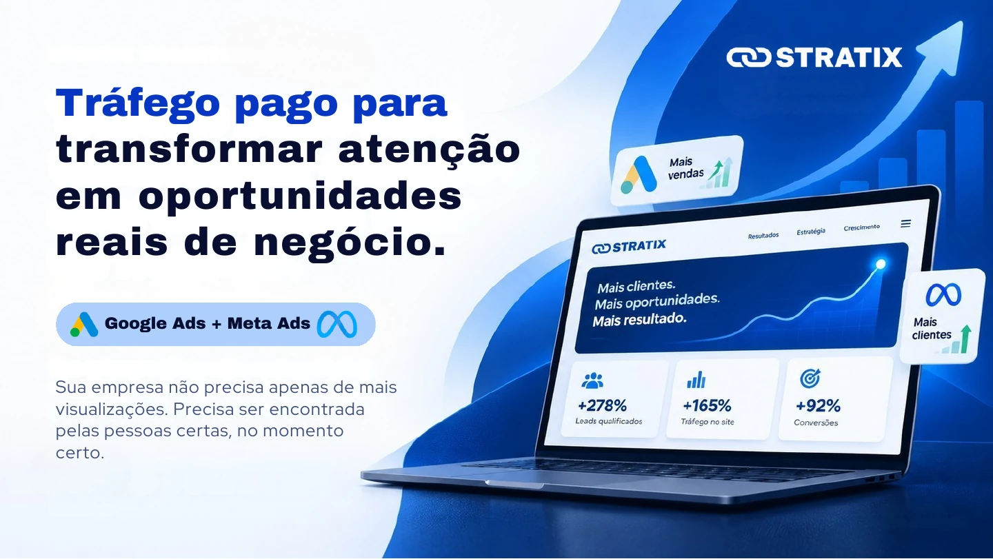 Prévia do projeto Stratix - Apresentação Comercial de Tráfego Pago